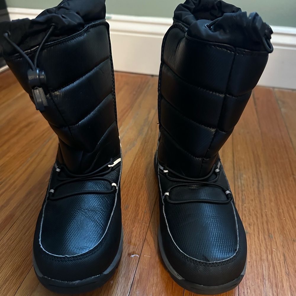 Lands' End Black Kids Snow Boots